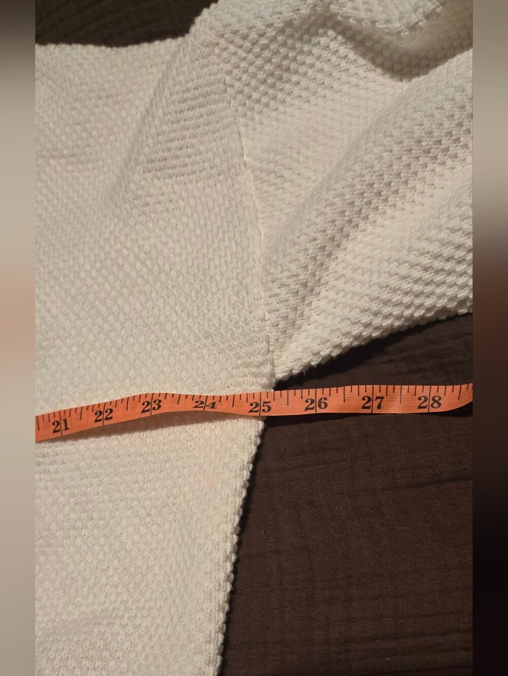 Quince Ivory Organic Cotton Waffle Stitch Open Cardigan - Picture 10 of 11